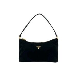 PRADA Mini Handbag/Pouch in Black (30791) - Features Prada logo hardware, Tes...